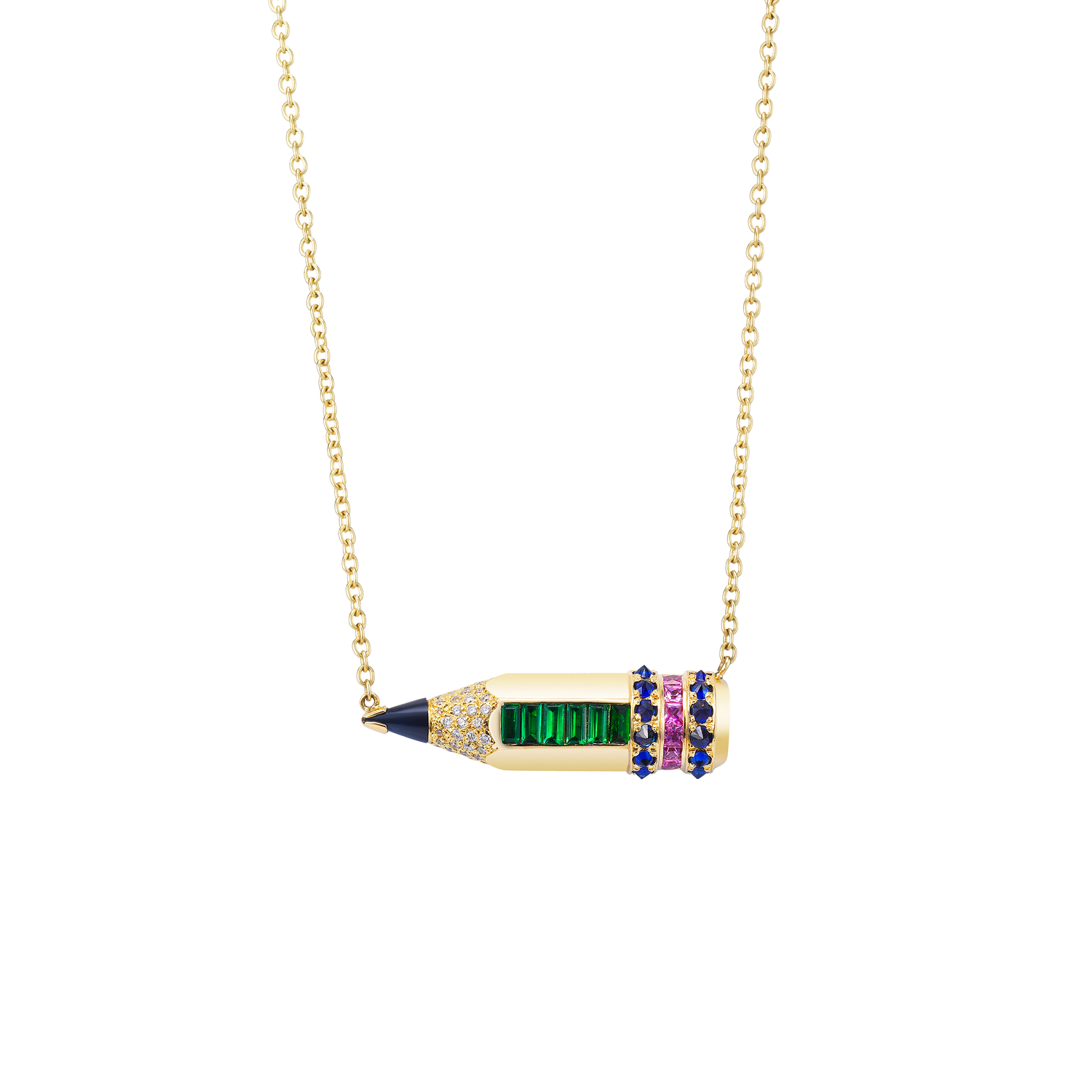 Pencil 10.0 Necklace / Tsavorite