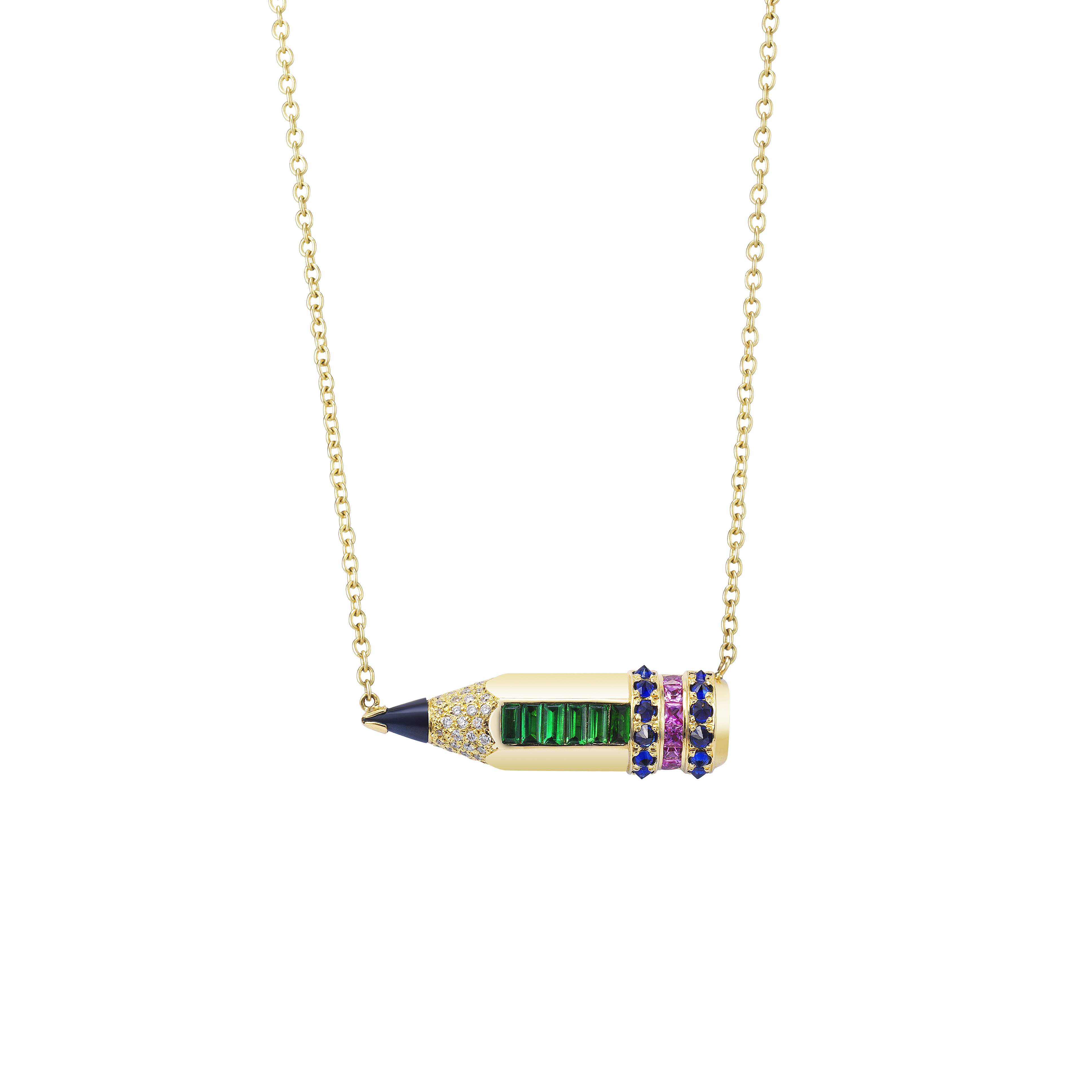 Pencil 10.0 Necklace / Tsavorite