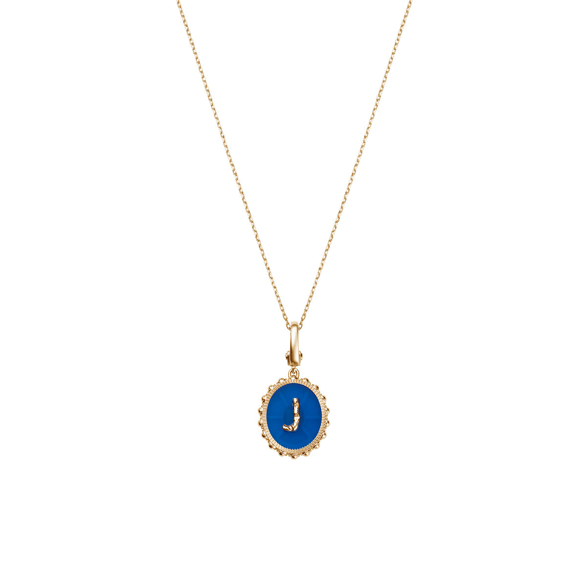Oval Initial Necklace