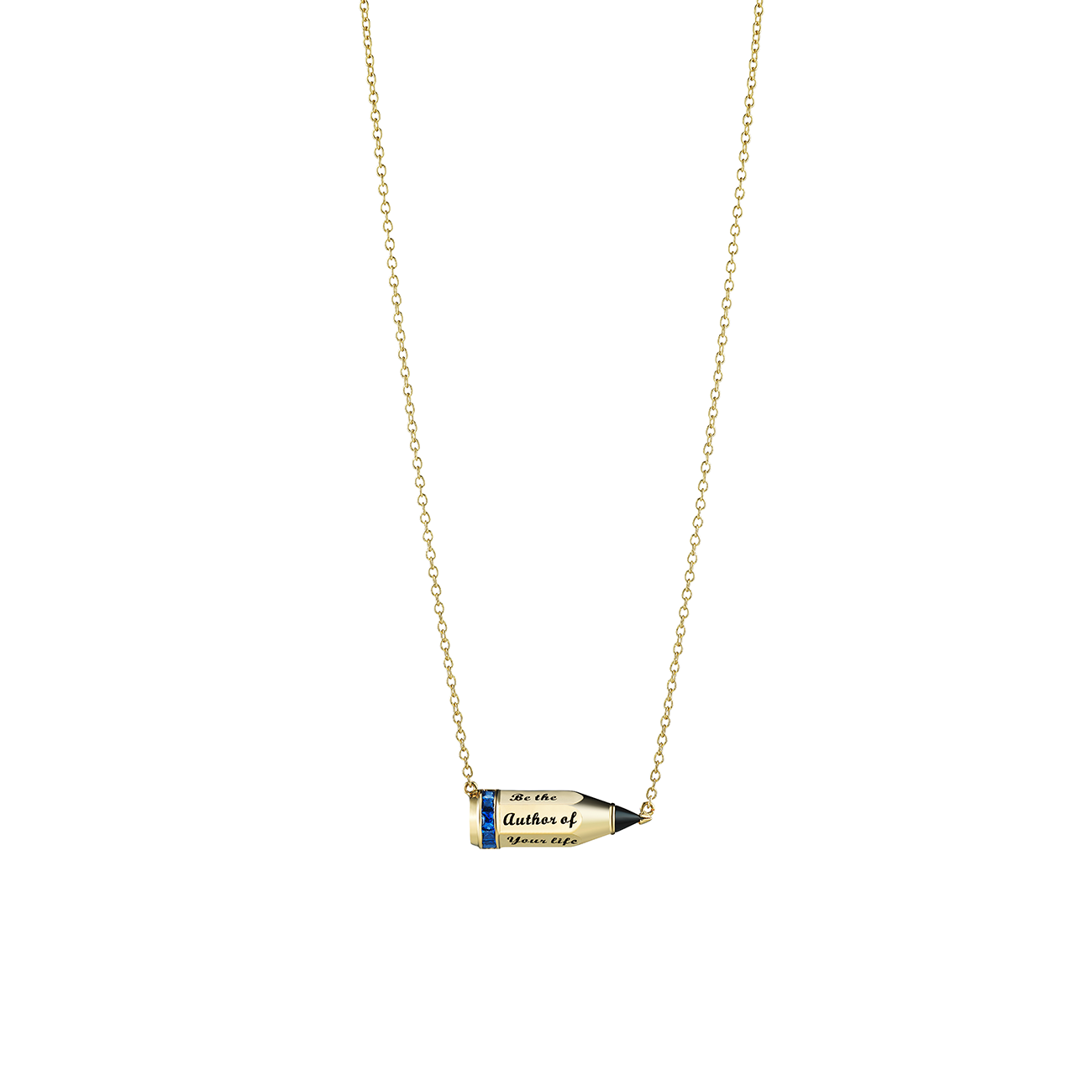 Blue Sapphire Be The Pencil Necklace