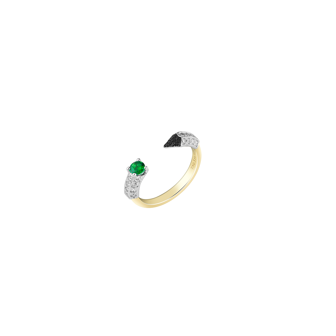 Tsavorite Pencil Open Ring