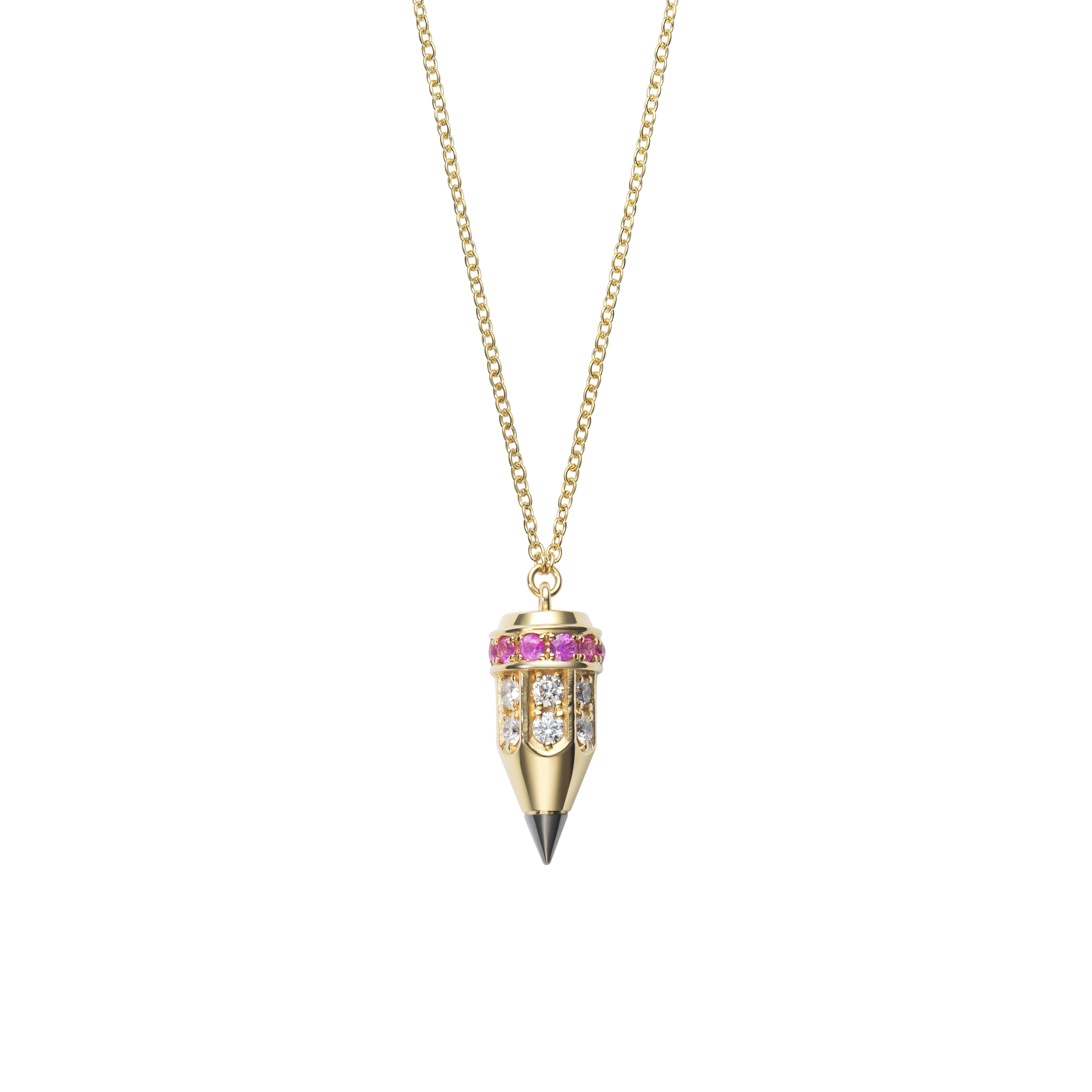 Pencil 6.0 Necklace / Pink Sapphire