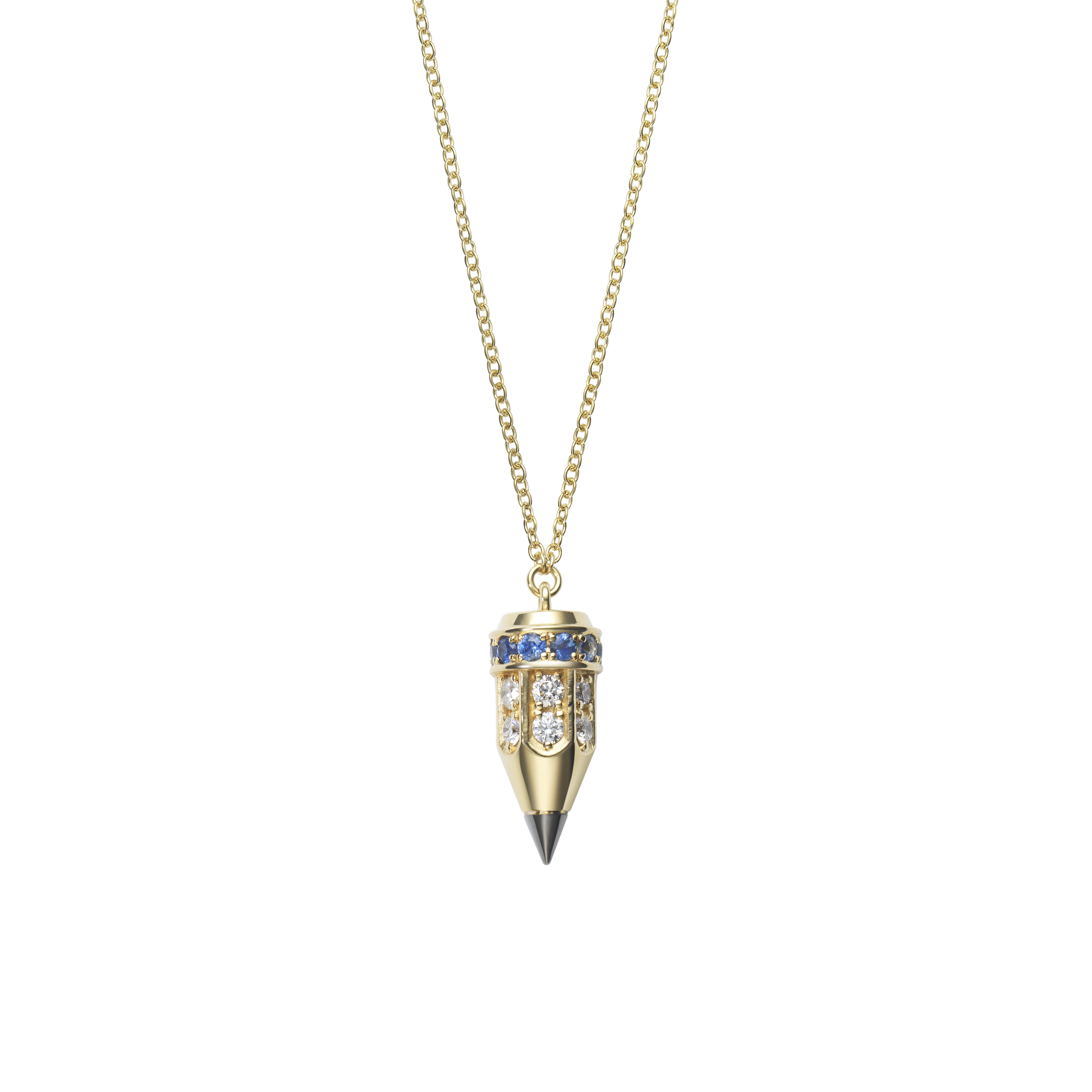 Pencil 6.0 Necklace / Blue Sapphire