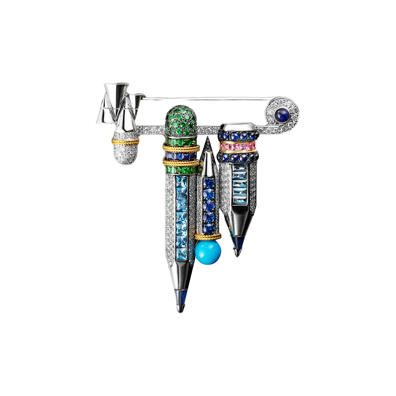 Pencil Trio Brooch