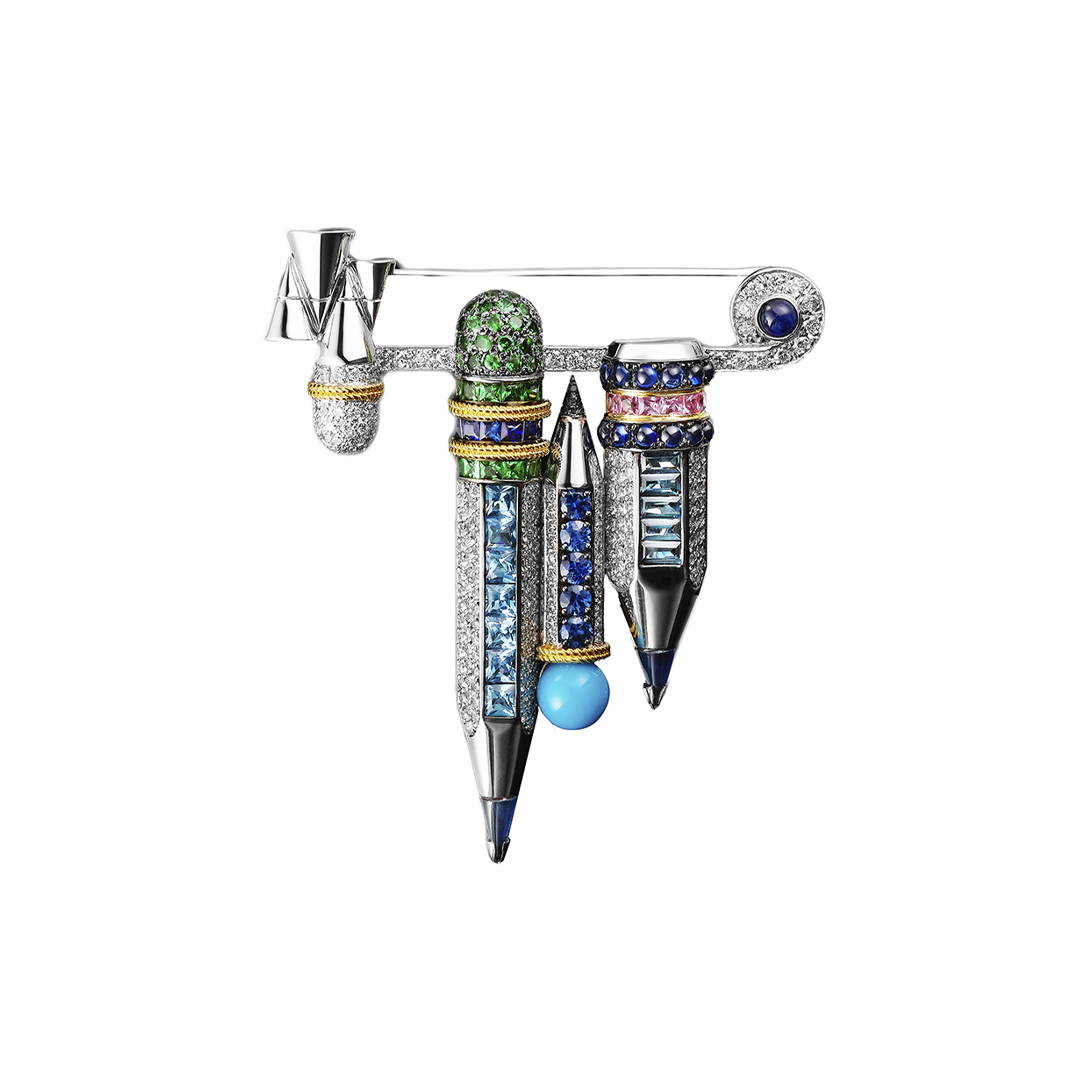 Pencil Trio Brooch