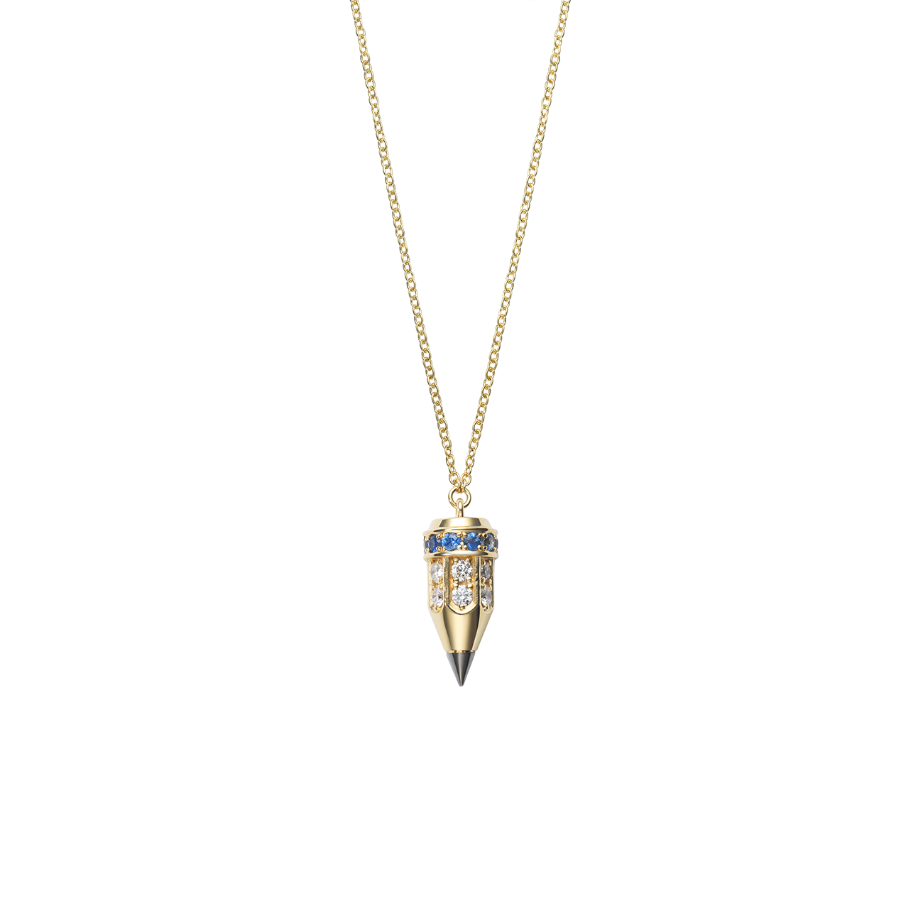 6.0 Blue Sapphire Pencil Necklace