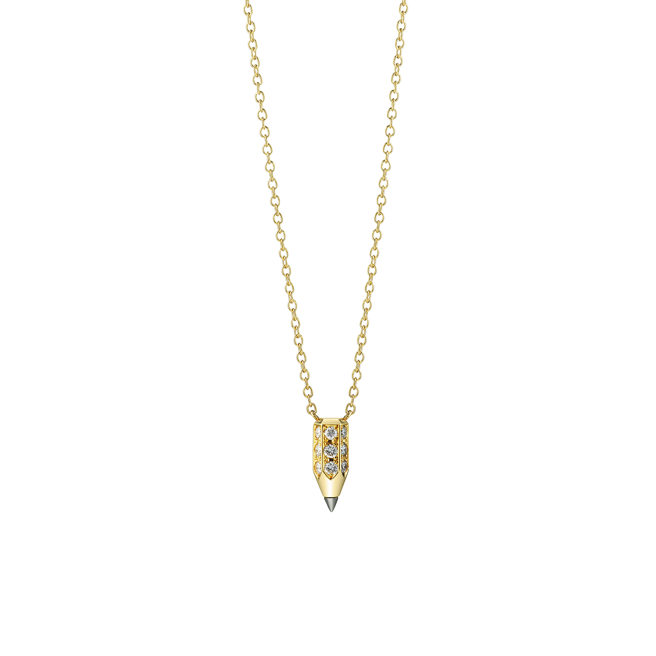 4.5 Diamond  V-Pencil Necklace