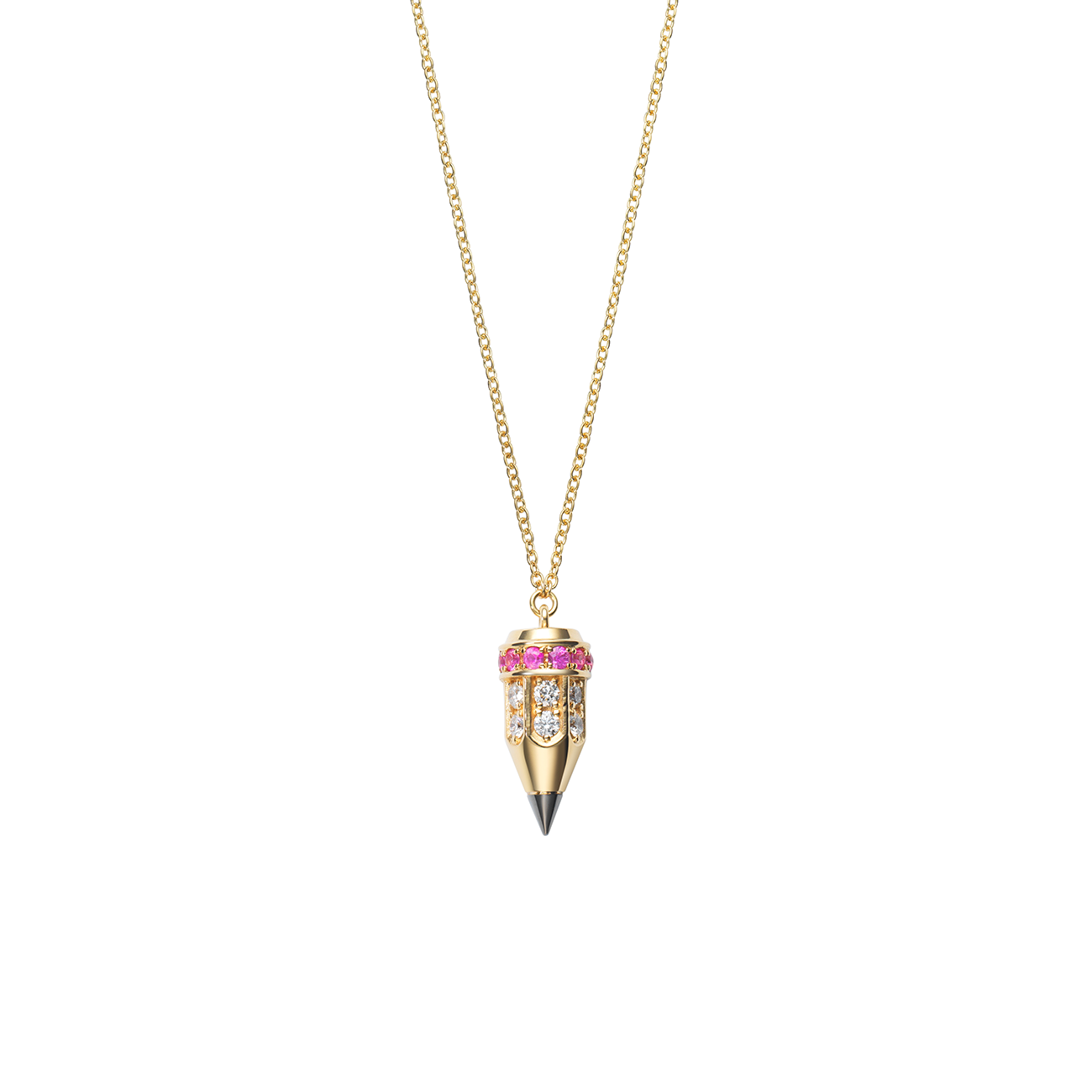 6.0 Pink Sapphire Pencil Necklace