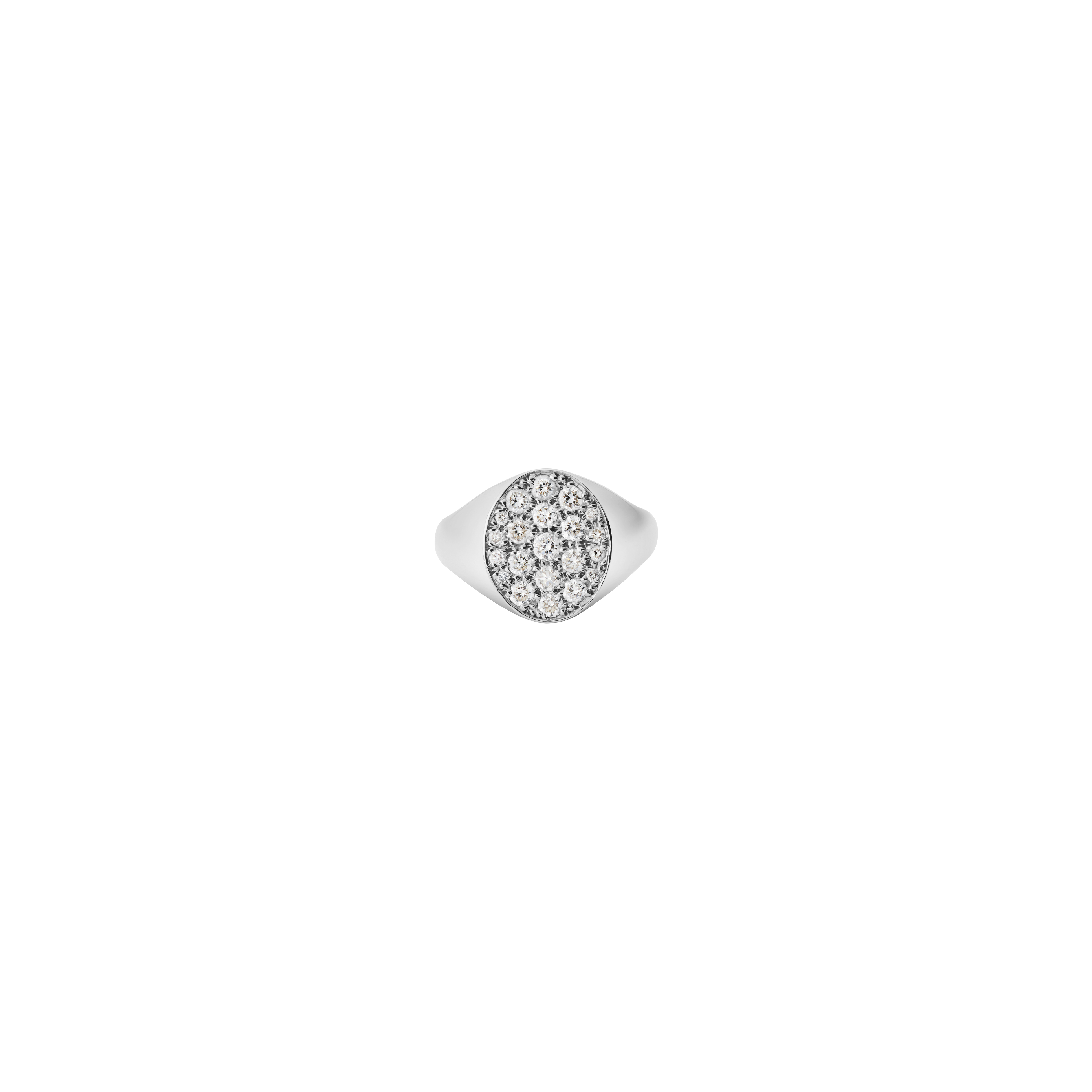 Oval Pavé Ring S / LAB