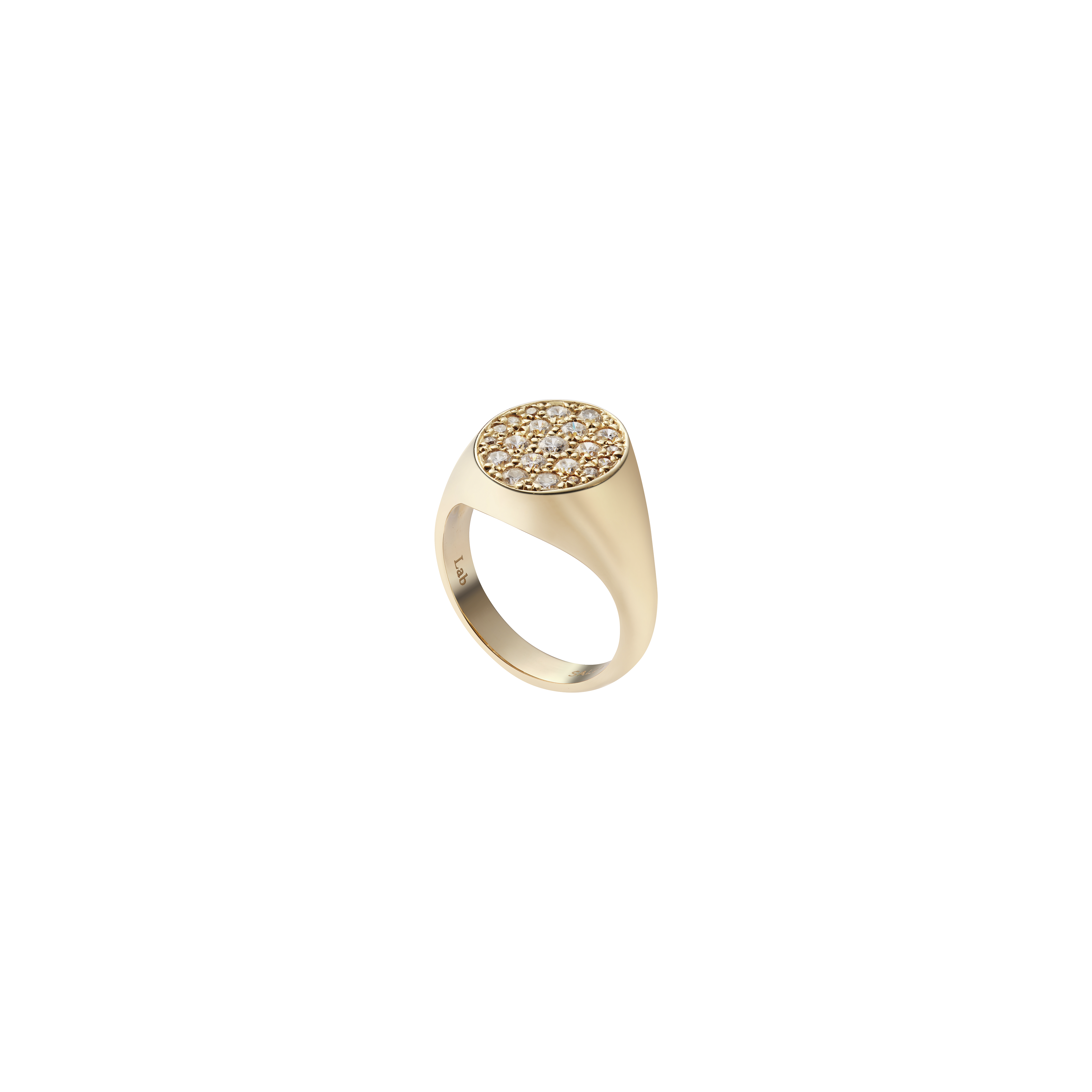 Oval Pavé Ring S / LAB