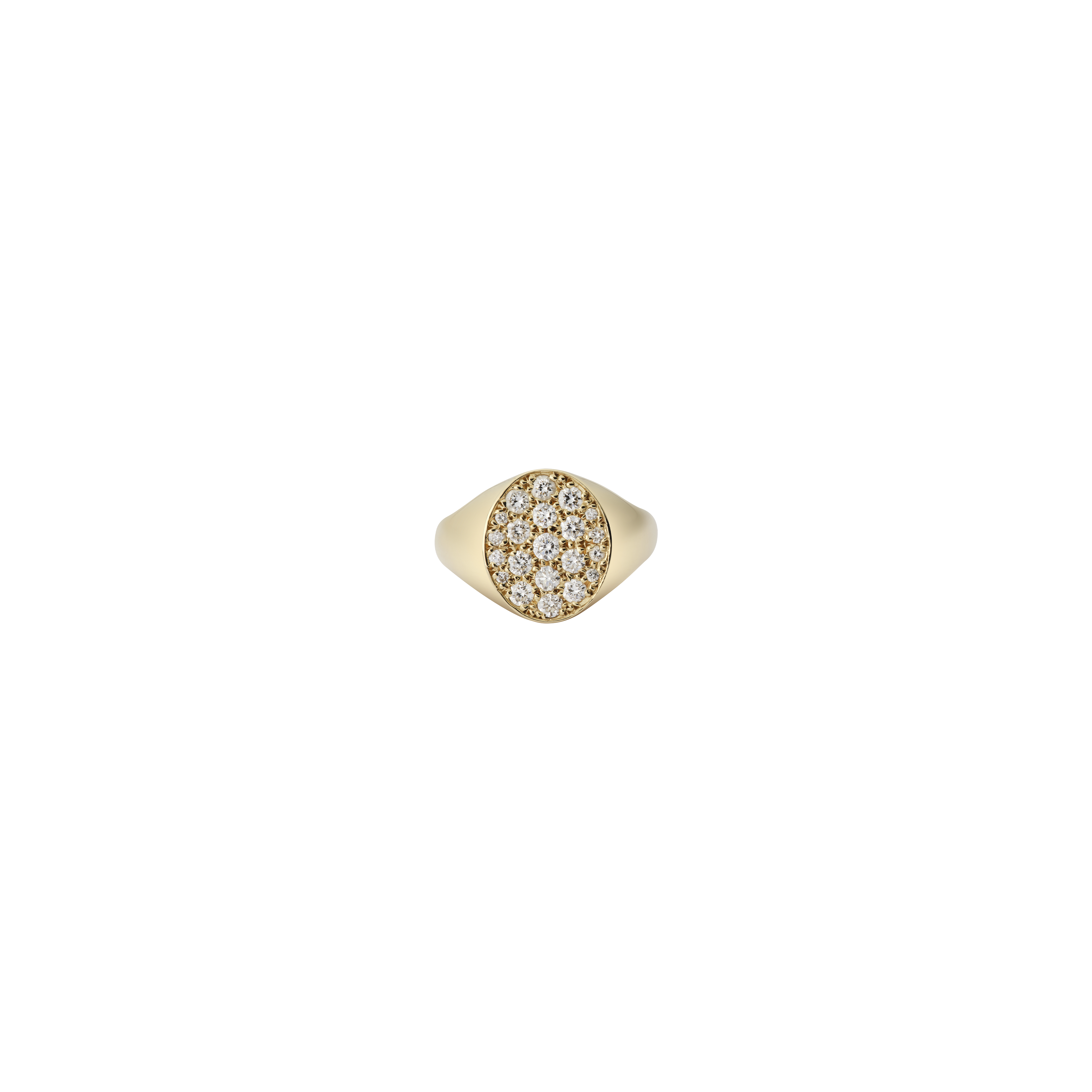 Oval Pavé Ring S / LAB