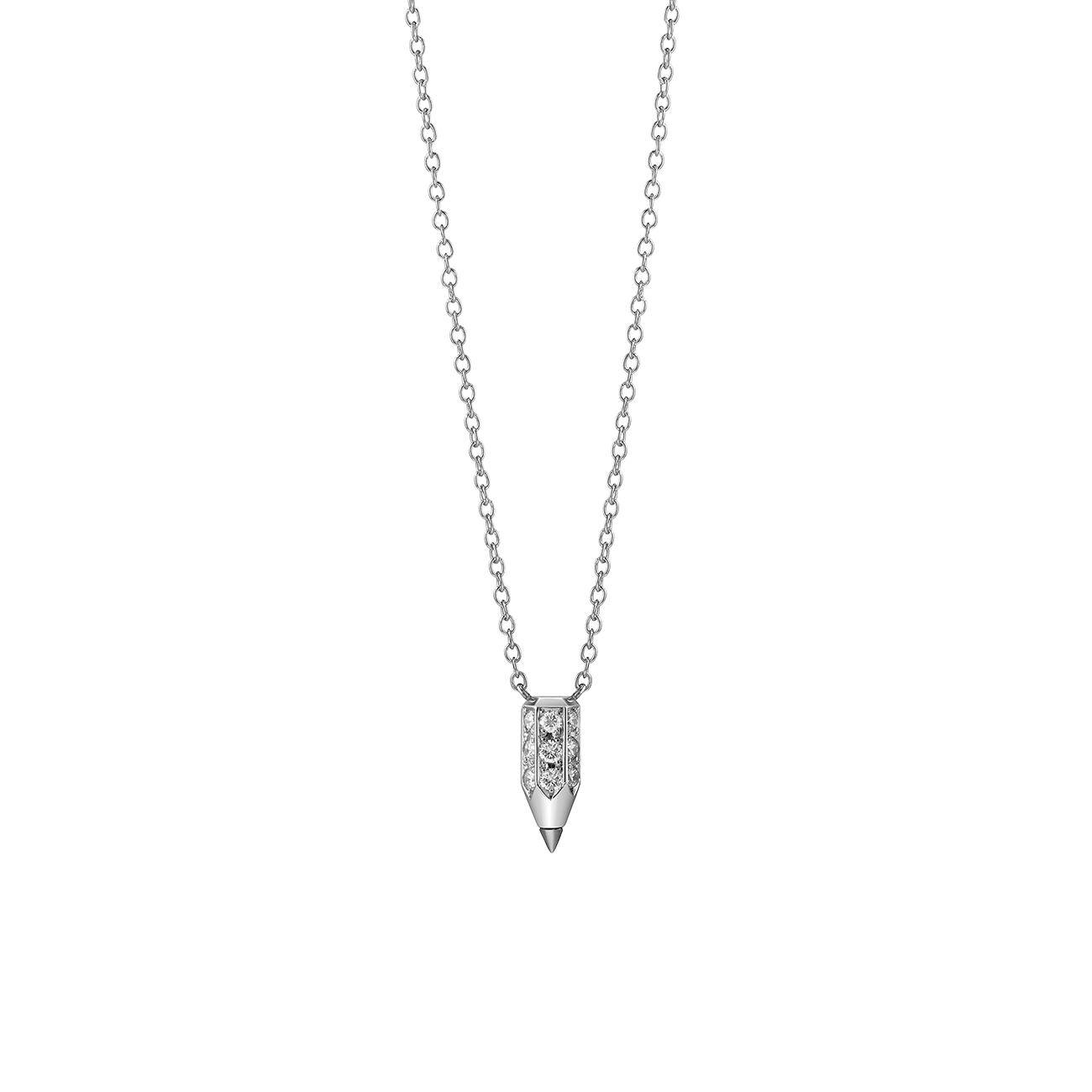 4.5 Diamond  V-Pencil Necklace