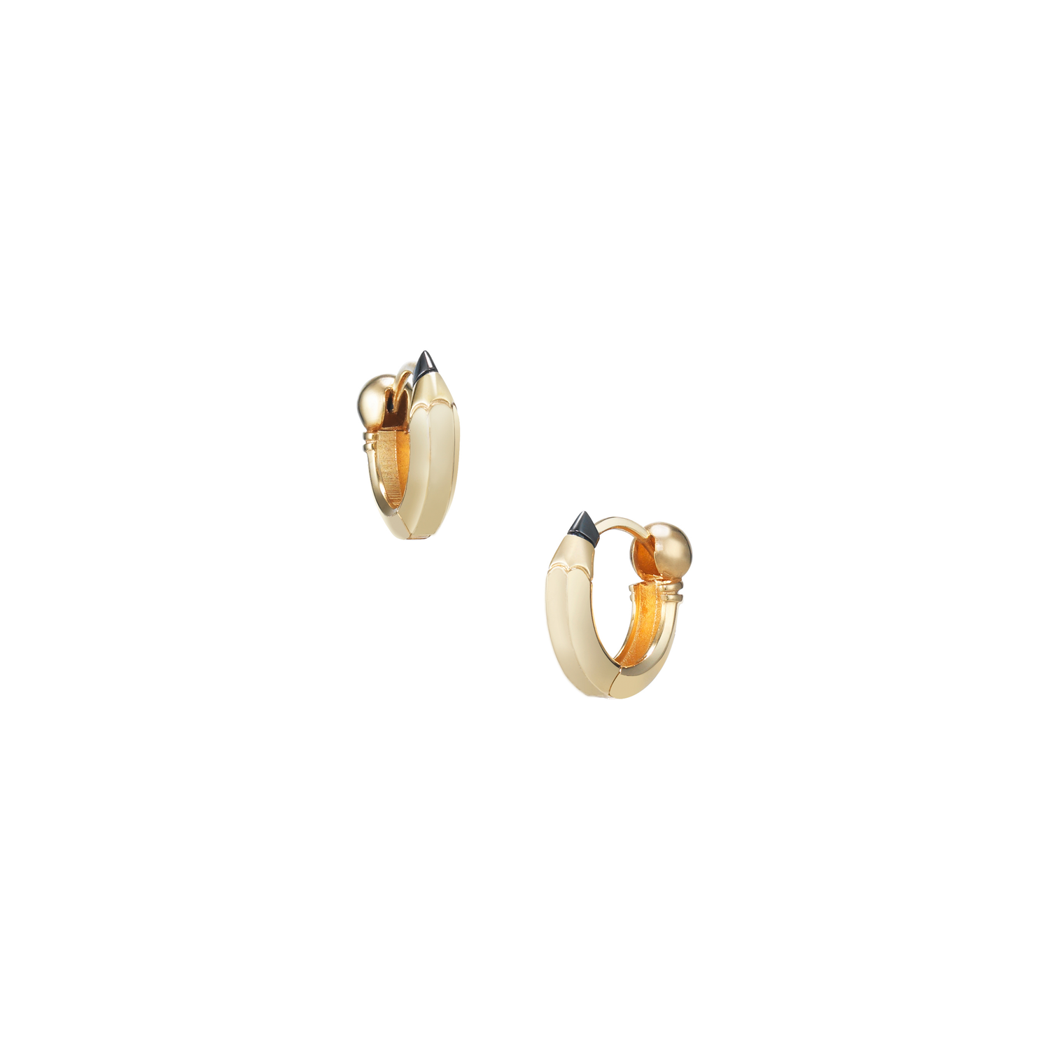 Pencil Hoop Earrings