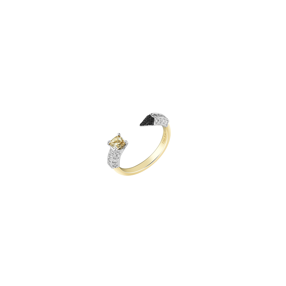 Brown Diamond Pencil Open Ring