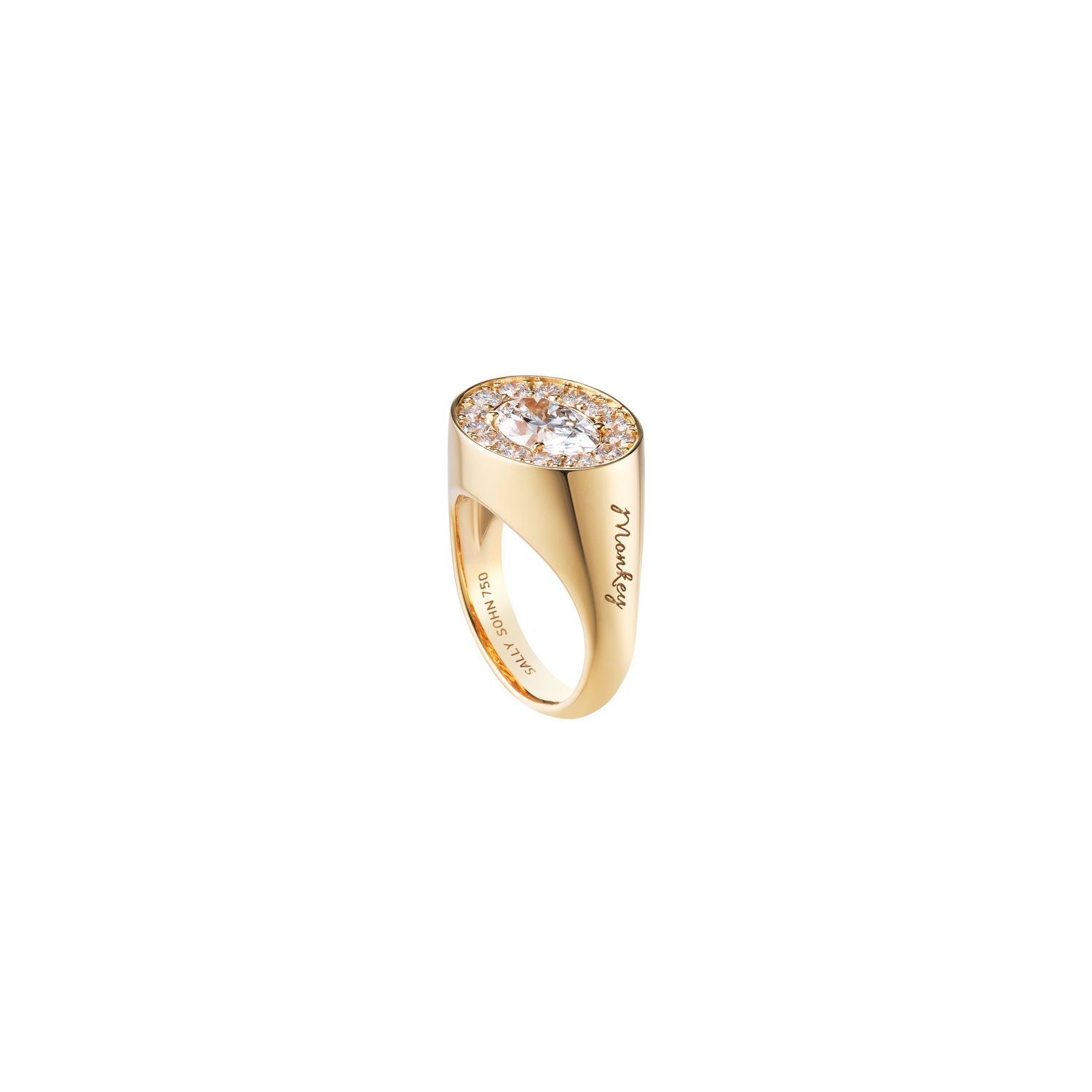 Oval Halo Ring / LAB