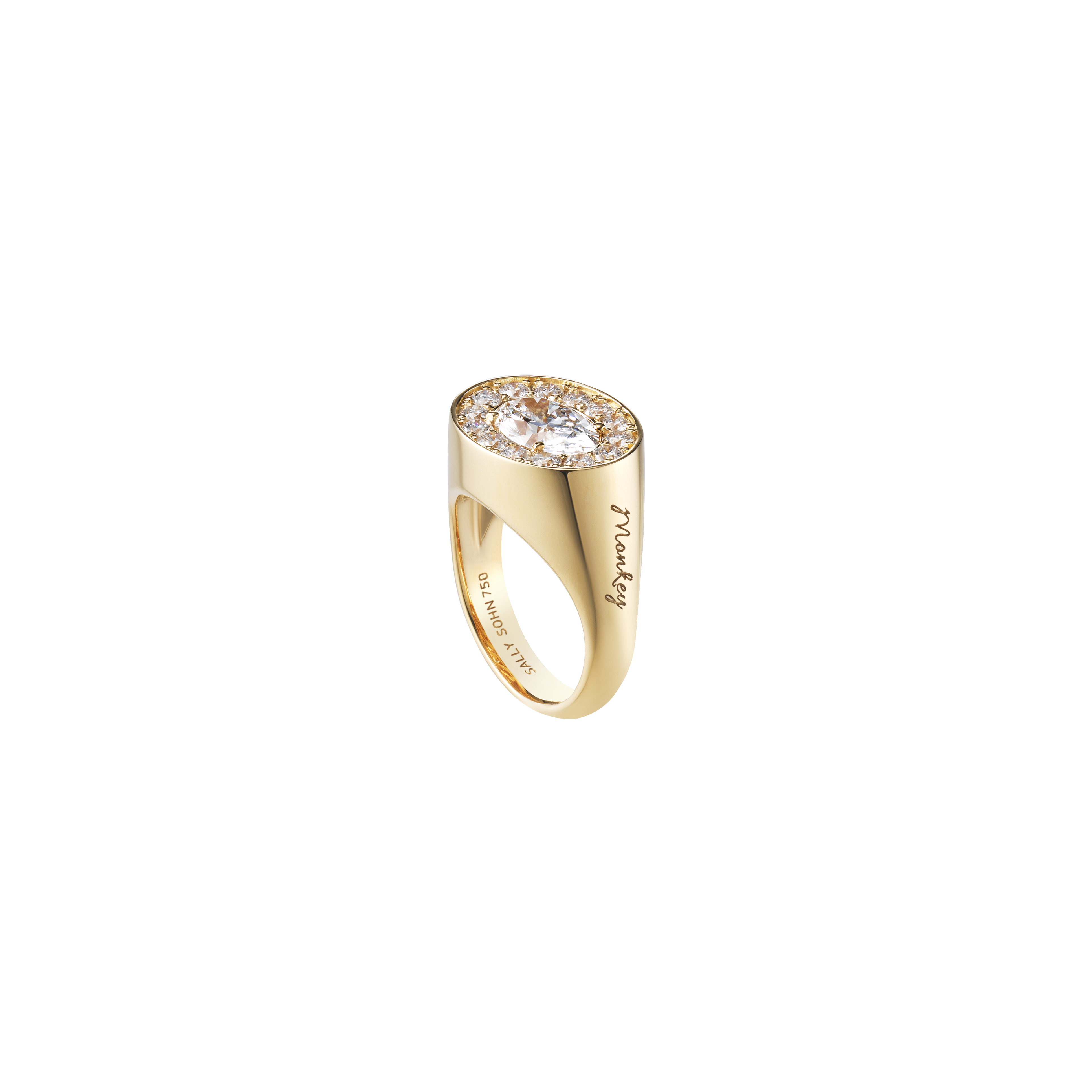 Oval Halo Ring / LAB