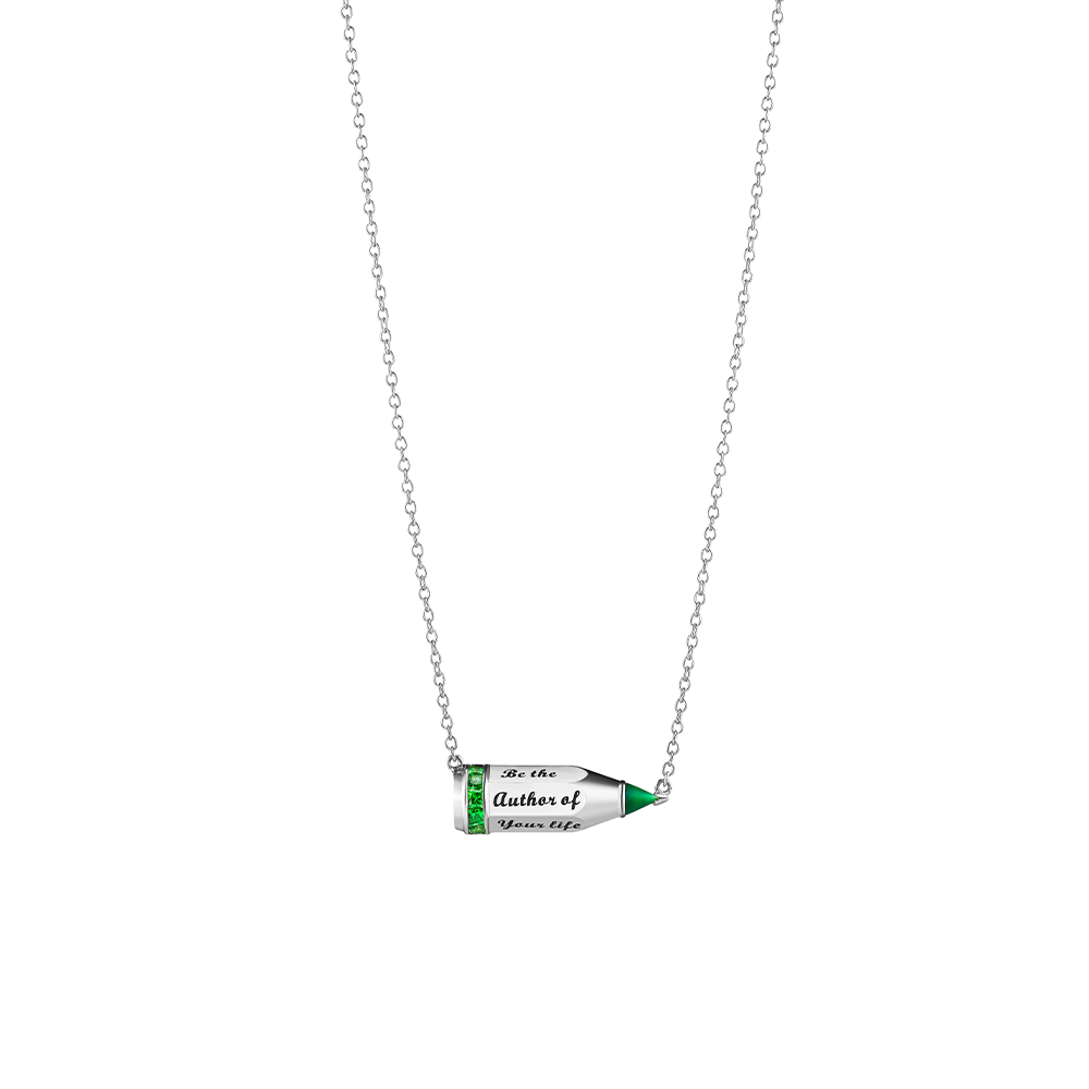 Tsavorites  Be The Pencil Necklace