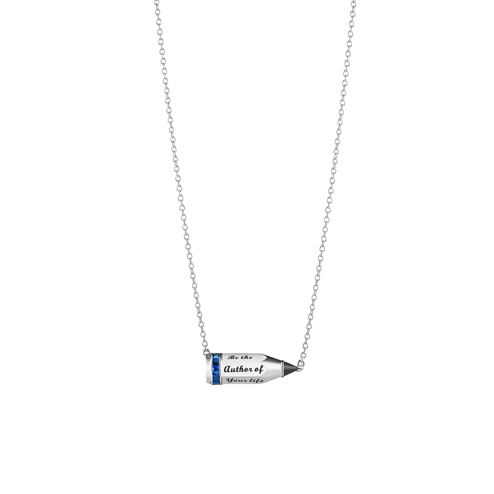 Blue Sapphire Be The Pencil Necklace